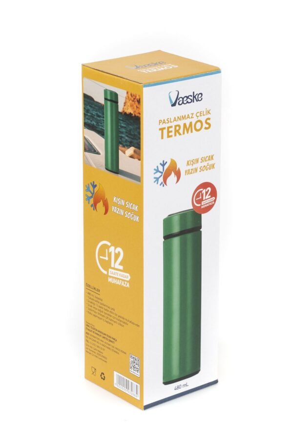 Çelik Termos Yeşil 480 ml - Görsel 6